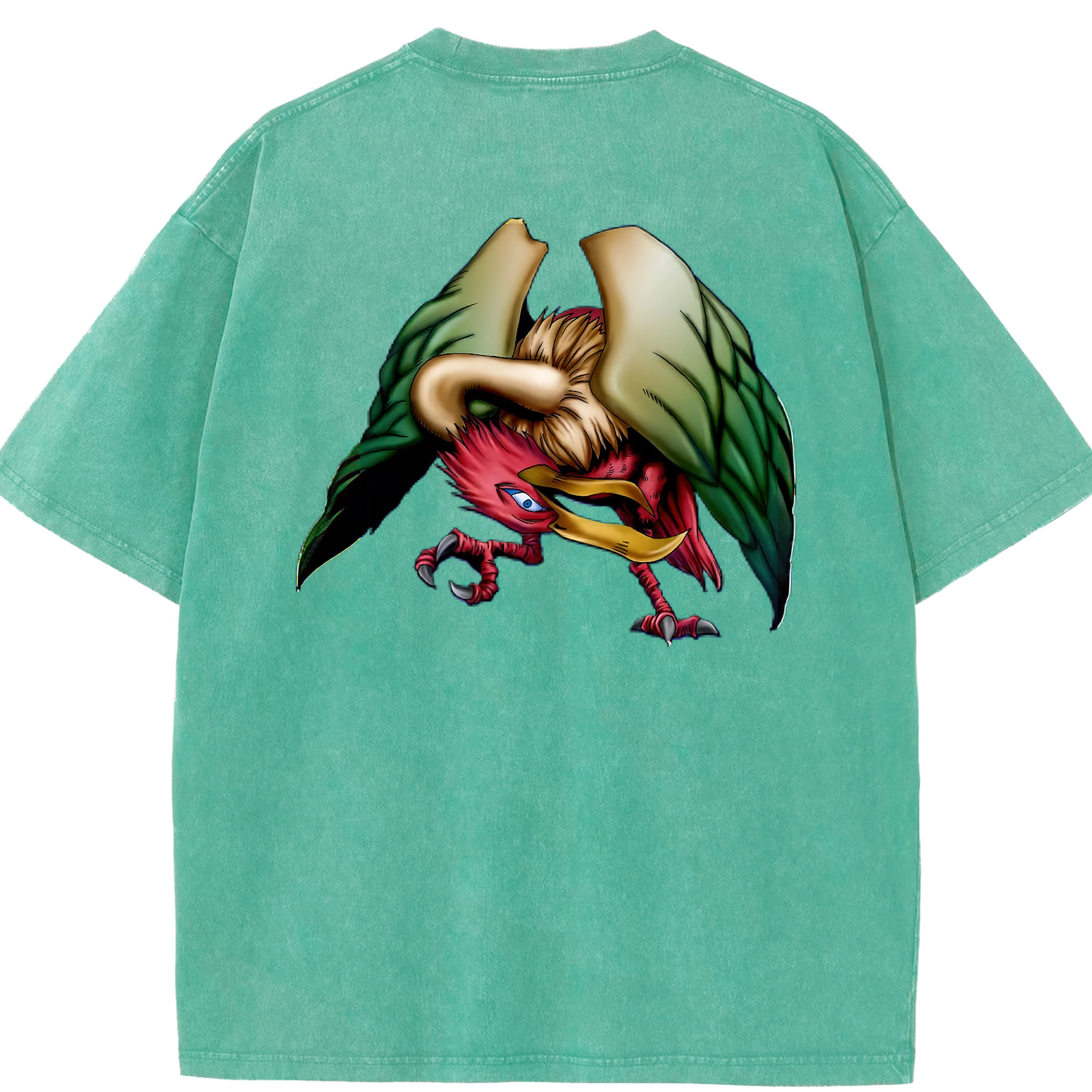（画像用） 遊☆戯☆王 Yu-Gi-Oh! 綿100% ヴィンテージ風 半袖Tシャツ（背面プリント）